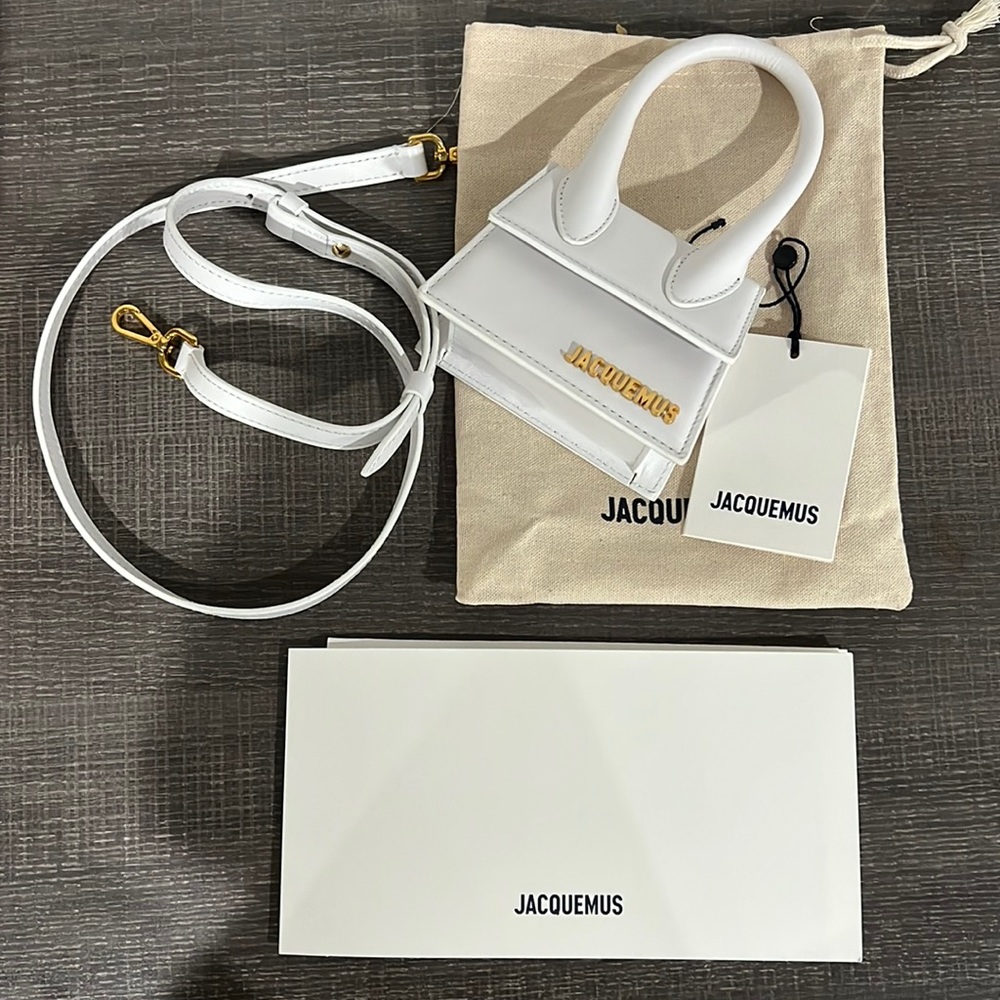 New white Jacquemus Le Chiquito authentic bag.